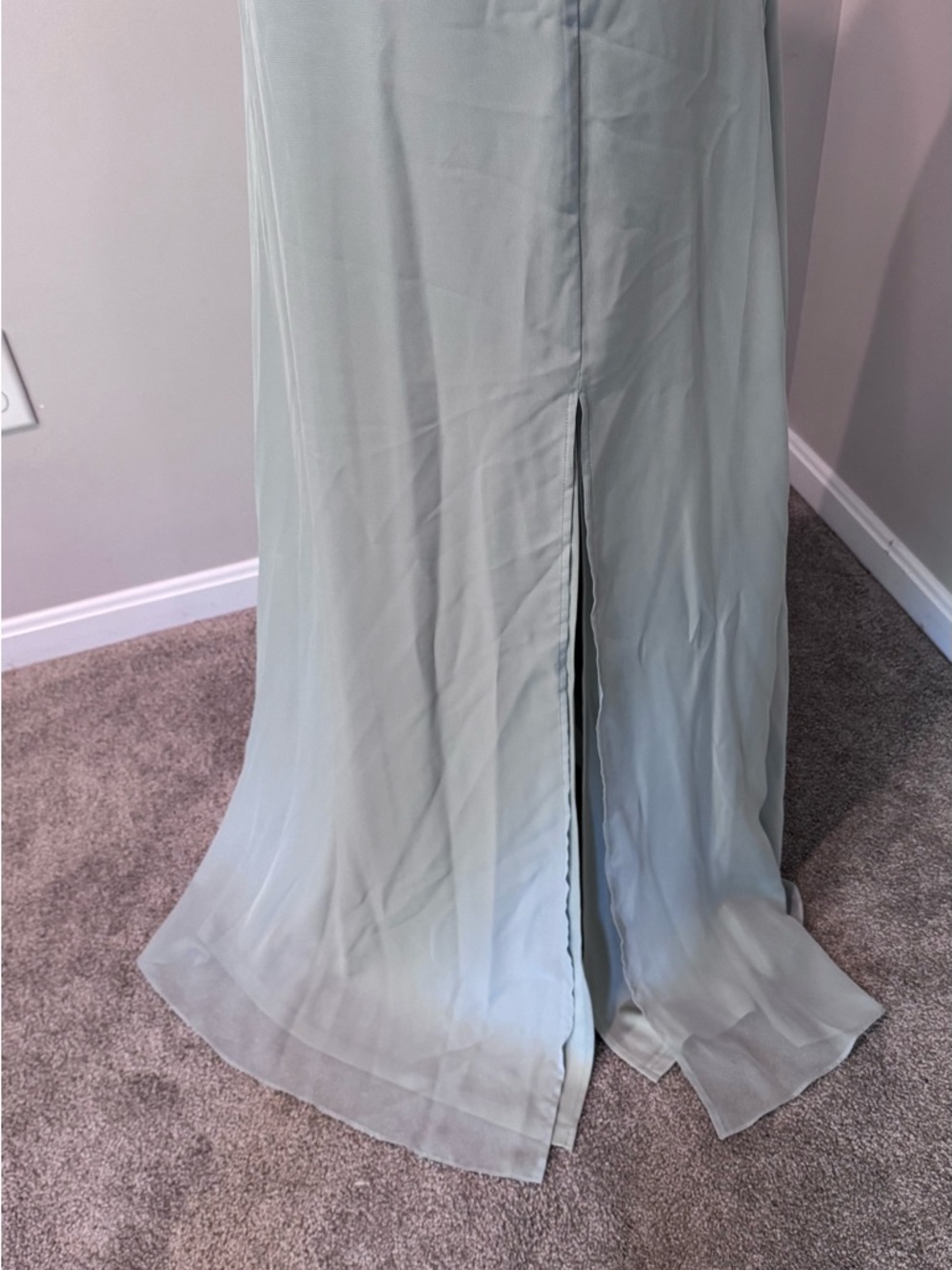 Birdy Grey Spence Convertible Chiffon Dress In Sage Green Sz XL Bridesmaid Prom - Picture 3 of 10
